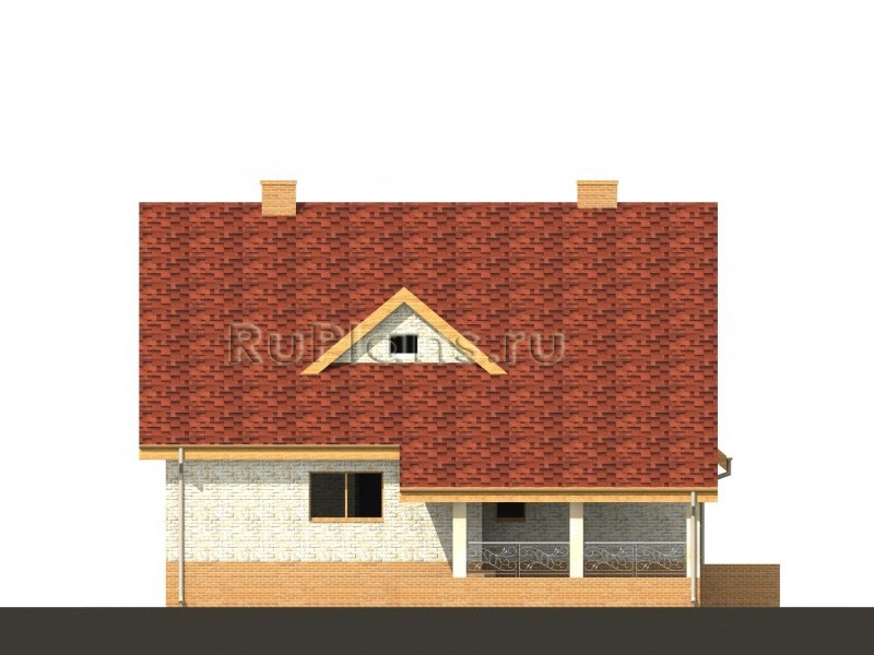 Одноэтажный дом с мансардой, гаражом и большой террасой RG4970
